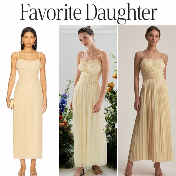 FAVORITE DAUGHTER THE BEST DRESSED GUEST DRESS BLONDIE YELLOW SZ S NWT 348$